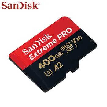 SanDisk Micro SD Kortelės 400GB Didelės Spartos 170MB/s V30 Atminties Kortelės 10 Klasė UHS-I A2 Flash Kortelės U3 Extreme Pro TF Kortelę (Microsd)
