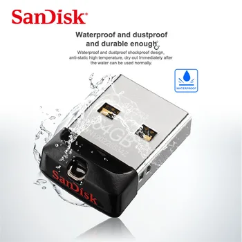 SanDisk Pen Drives 16GB USB flash drive 32GB 64GB USB 2.0 memory stick Mini pendrive U Disko Tabletės Parama europos sąjungos Oficialusis