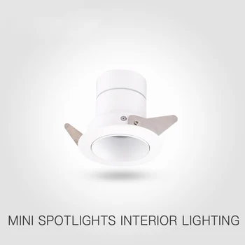 SCON Anti-glare COB 5,5 cm 5W Mini papuošalai pademonstruoti šviestuvai lubų Įterptųjų akiratyje
