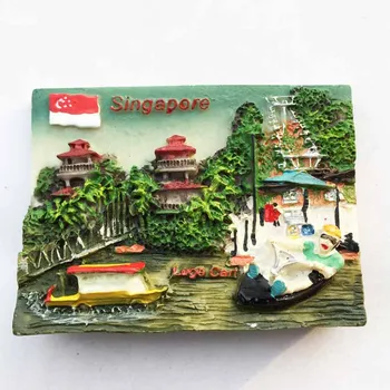 Singapūras originalus vieną Sentosa horizontai rampos turistų suvenyrų šaldytuvas magnetai lipdukai