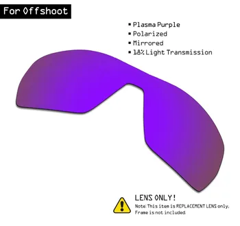 SmartVLT, Poliarizuota Akiniai Pakeitimas Objektyvai už Oakley Atžala - Plazmos Violetinė