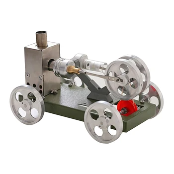 Stirlingo variklio automobilių miniatiūriniai modelio garo energijos technologijos mokslo galia eksperimentinės žaislas modelio automobilių