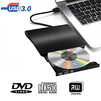 USB 3.0 DVD-RW Išorės Optinis įrenginys Slim CD ROM Diskų Skaitytuvas DVD RW įrašymo įrenginys CD Rašytojas Stalinį KOMPIUTERĮ Nešiojamąjį Planšetinį kompiuterį DVD Grotuvas
