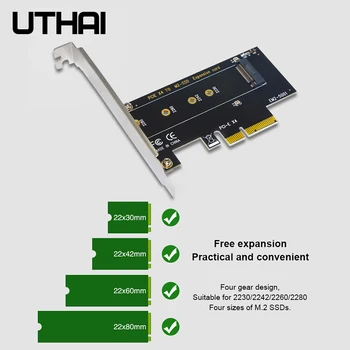 UTHAI T17 M. 2 NVMe SSD Adapteris NGFF, KAD PCIE3.0 X4 M 