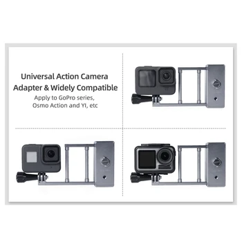 Veiksmo Kamera, Nešiojamą Gimbal Mount Adapteris, Vežančių Laikomo Fotoaparato Elementai GoPro9/DJI Osmo Veiksmų/Xiaoyi