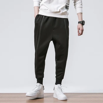Vyrai Poilsiu Baggy Pants Hip-Hop Japonijos Mados Streetwear Vyrų Kelnės Atsitiktinis Korėjos Gatvės Stiliaus Harajuku Sweatpants Homme