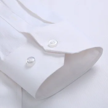 Vyriški ilgomis Rankovėmis Balti Marškiniai Prekės ženklo Verslo atsitiktinis Suknelė Vyrų Marškiniai klasikinis Verslo Okupacijos vyrų drabužiai Didelis Pliusas Dydis, Mėlyna