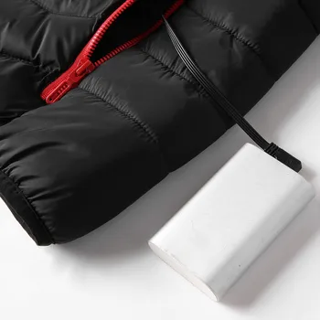 ZNG 2020 m. Žiemos moteriški, vyriški Striukė Kasdieniai Viršutiniai drabužiai Smart USB Pilvo Atgal, Elektrinis Šildymas Šiltas Medvilnės Striukė casaco